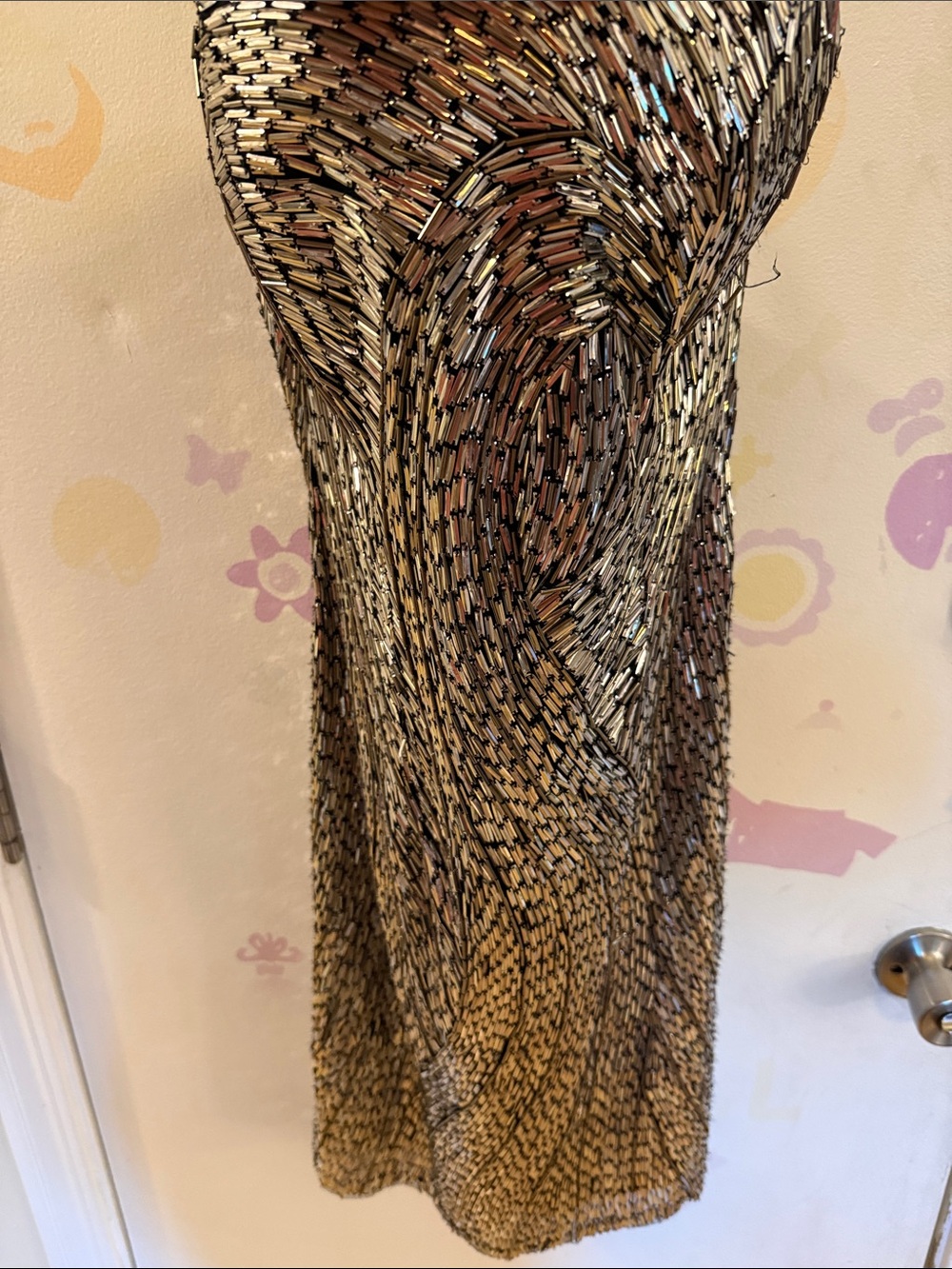 Silver Beaded Cocktail Dress - Elegant Evening Wear